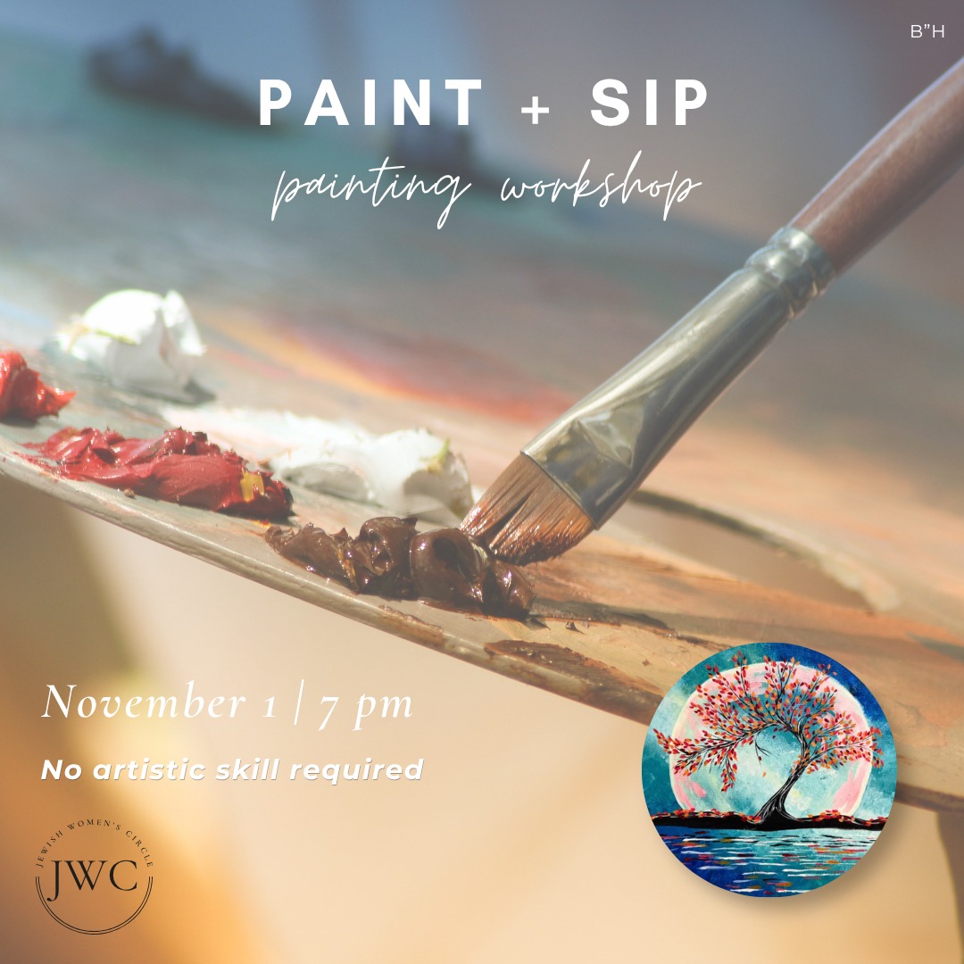 JWC Paint + Sip Painting Workshop, November 1 at 7 PM